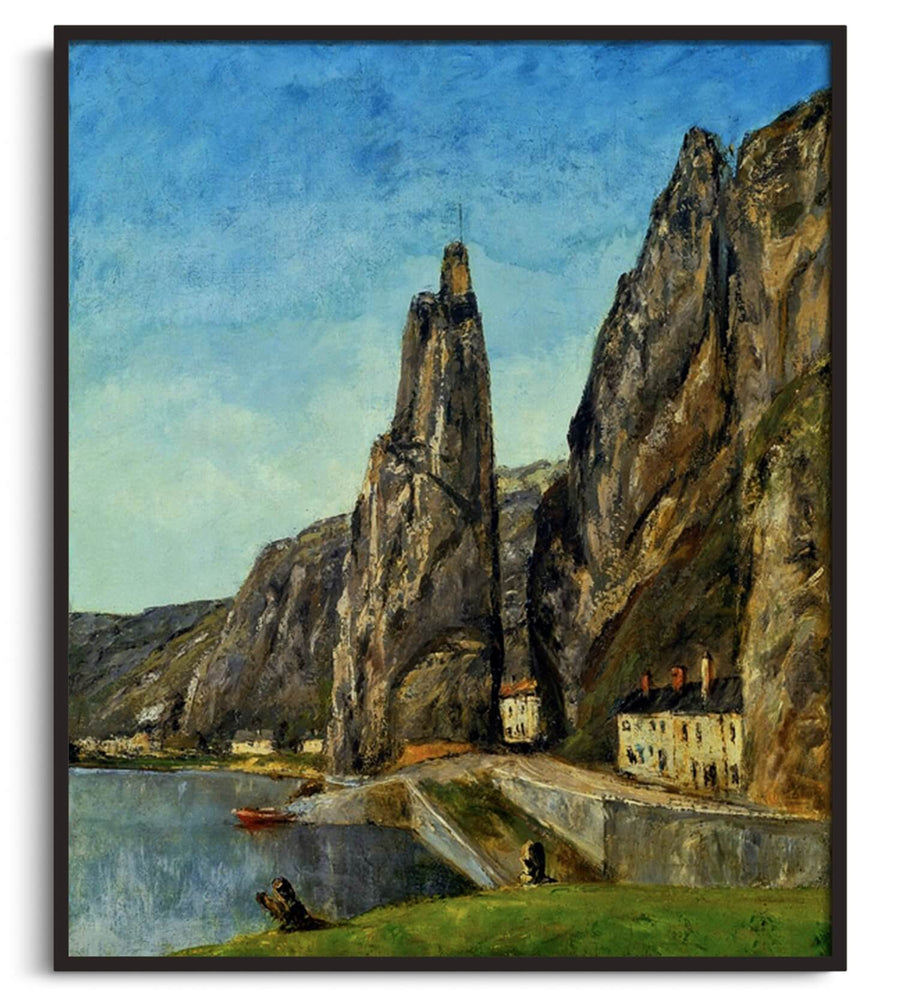 Der Felsen mit Bayard, in Dinant - Gustave Courbet