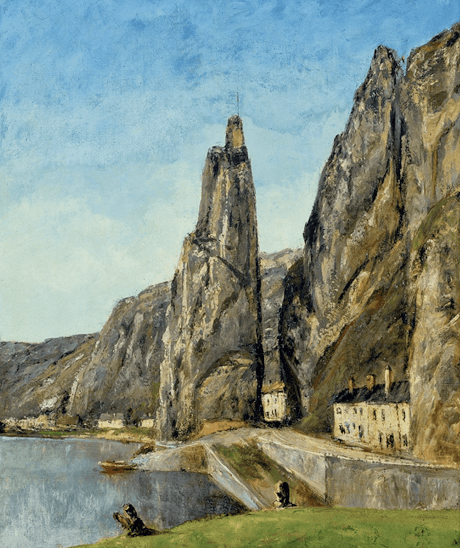 Le Rocher à Bayard, à Dinant - Gustave Courbet