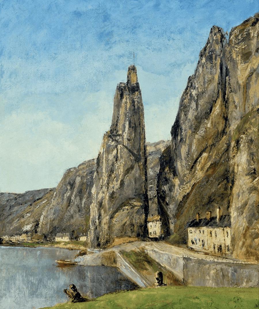 Der Felsen mit Bayard, in Dinant - Gustave Courbet