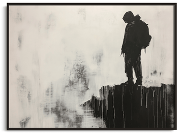 Le Voyageur au dessus de la Mer de Nuages x Banksy