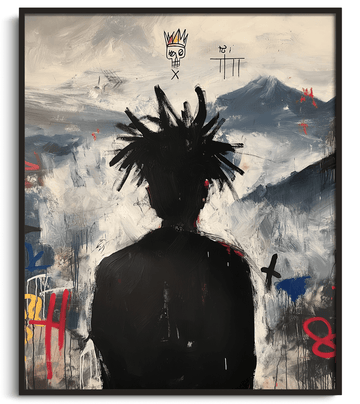 Le Voyageur au dessus de la Mer de Nuages x Basquiat