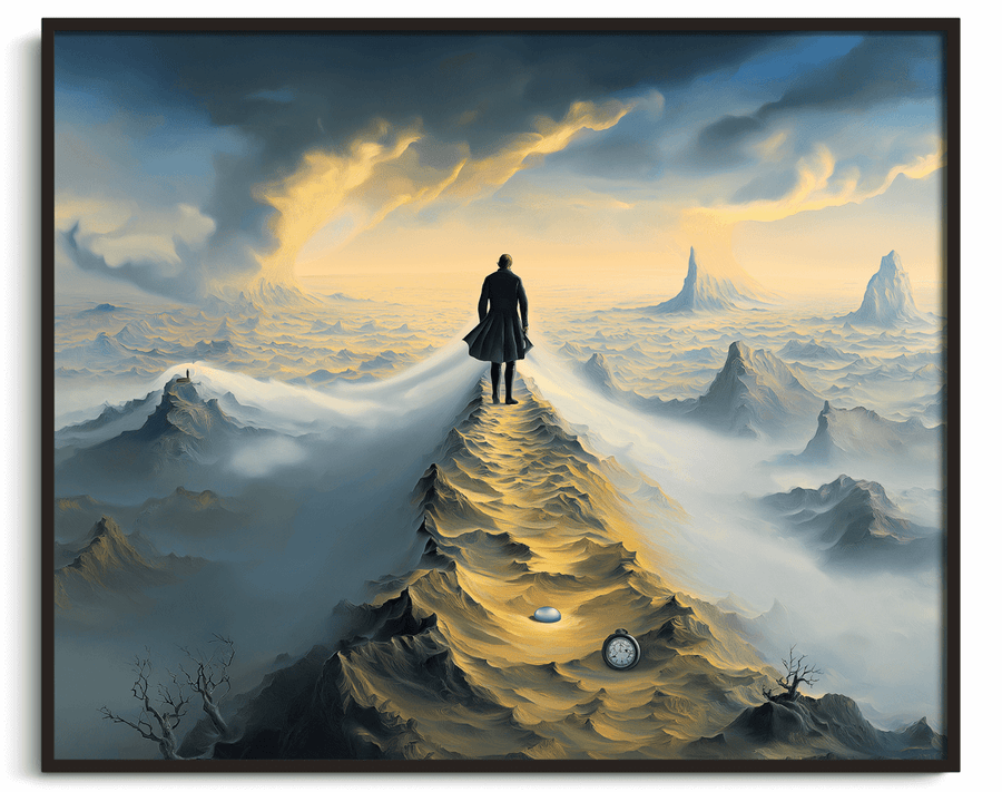 Le Voyageur au dessus de la Mer de Nuages x Dalí