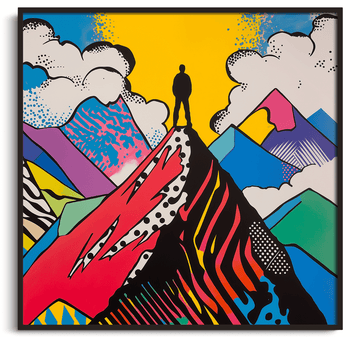 Le Voyageur au dessus de la Mer de Nuages x Lichtenstein