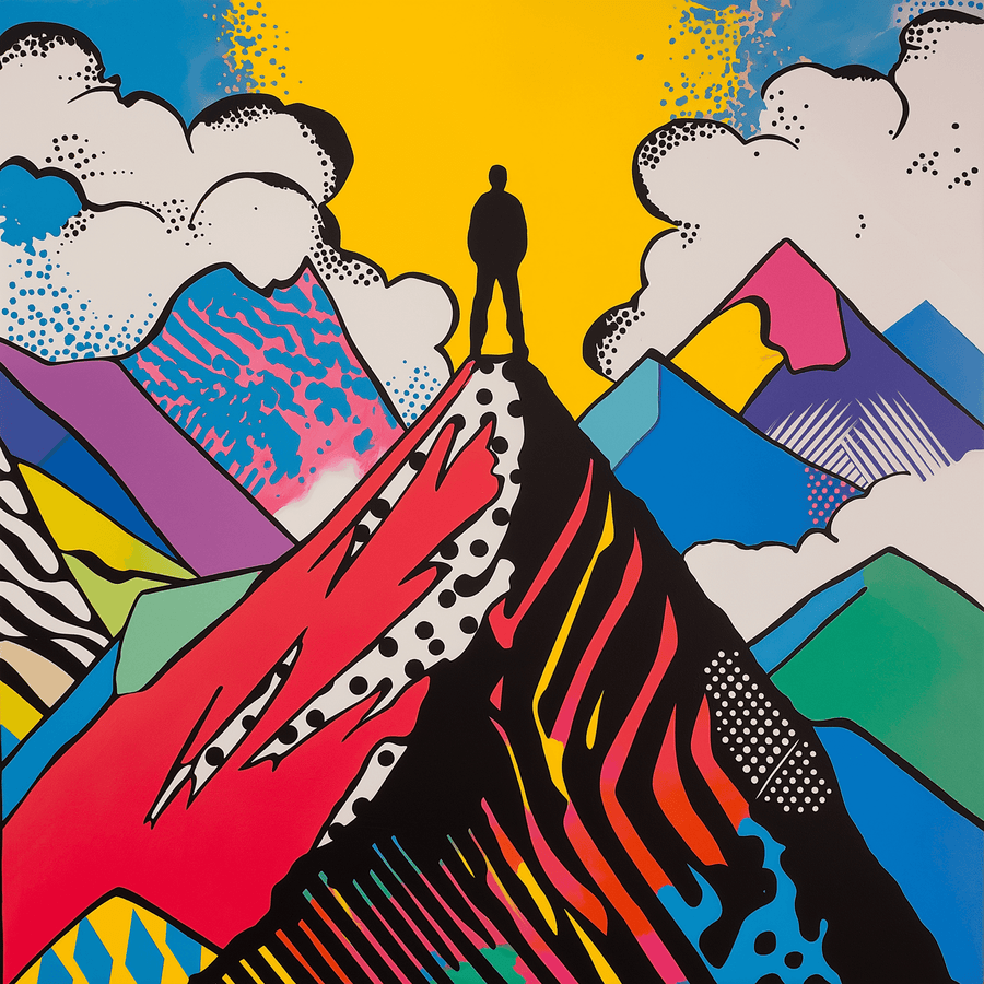 Le Voyageur au dessus de la Mer de Nuages x Lichtenstein