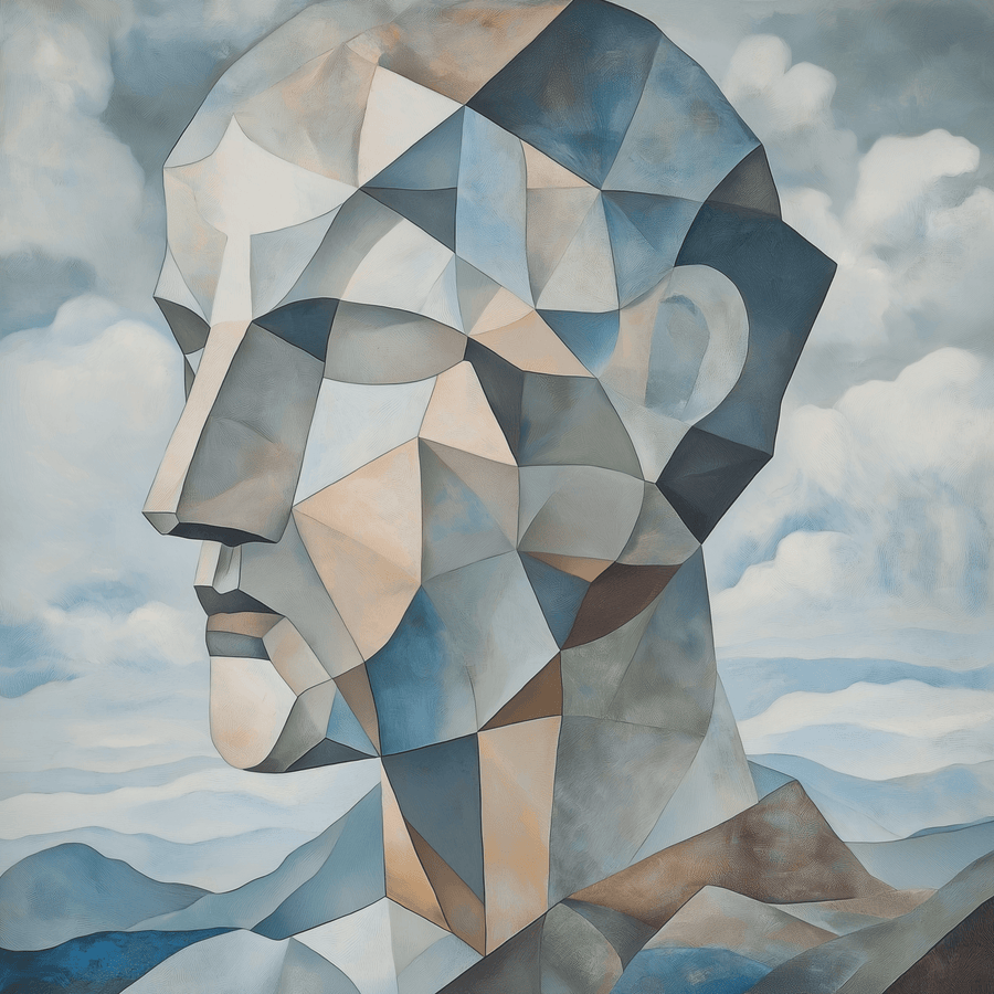 Le Voyageur au dessus de la Mer de Nuages x Picasso