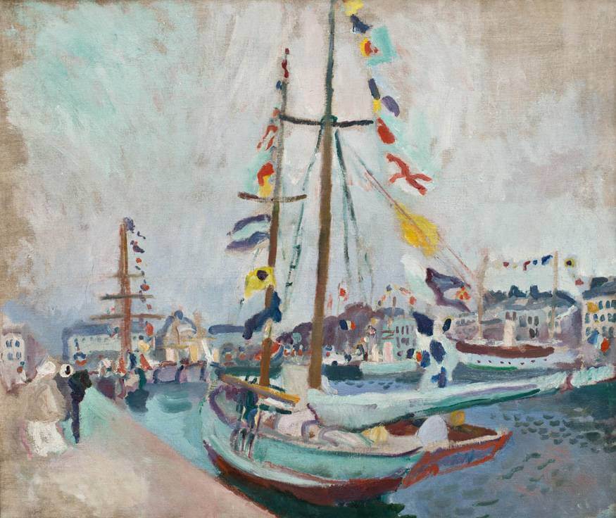 The Yacht at Le Havre - Raoul Dufy