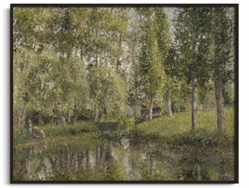 Der Waschplatz in Bazincourt – Camille Pissarro