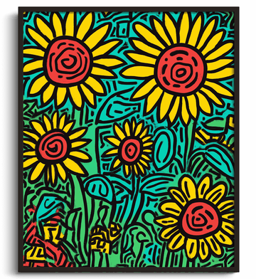 Les Tournesols x Haring