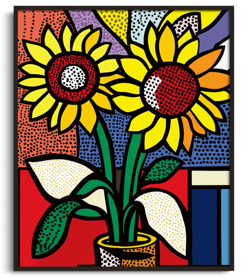 Les Tournesols x Lichtenstein