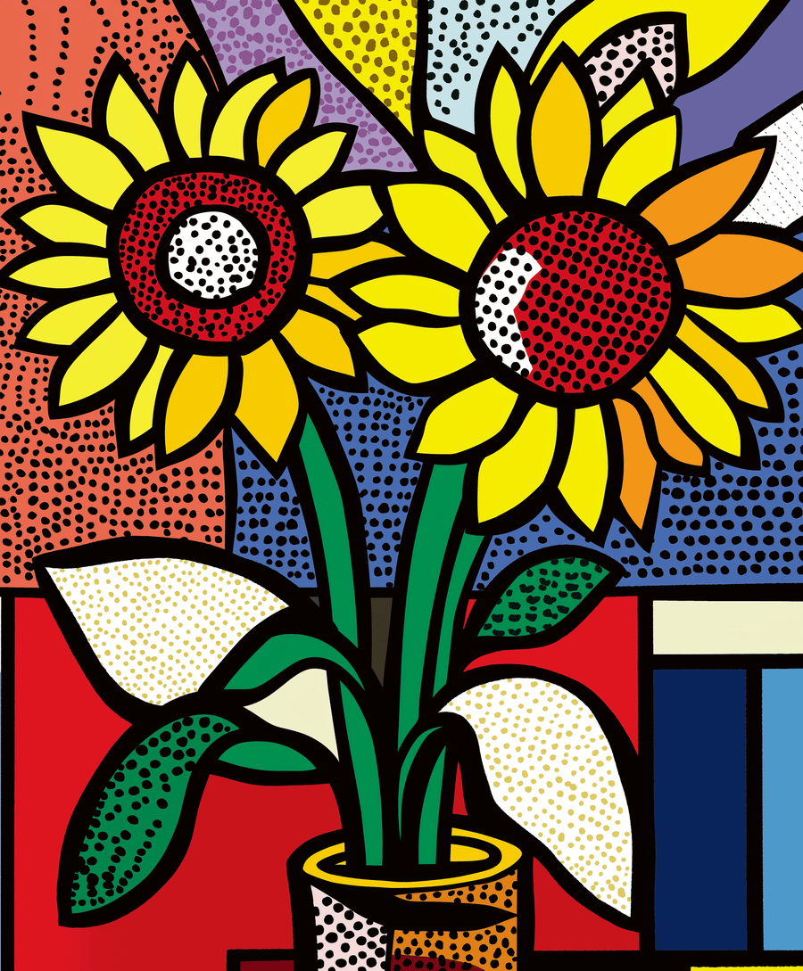 Les Tournesols x Lichtenstein