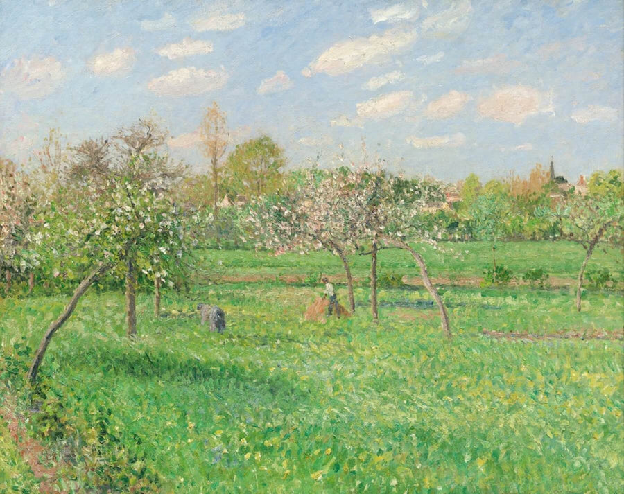 Morgen, Frühling, Sonne, Éragny – Camille Pissarro