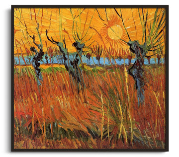 Weiden im Sonnenuntergang - Vincent Van Gogh