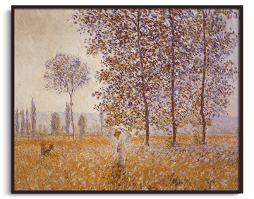 Sous les Peupliers, effet de soleil - Claude Monet
