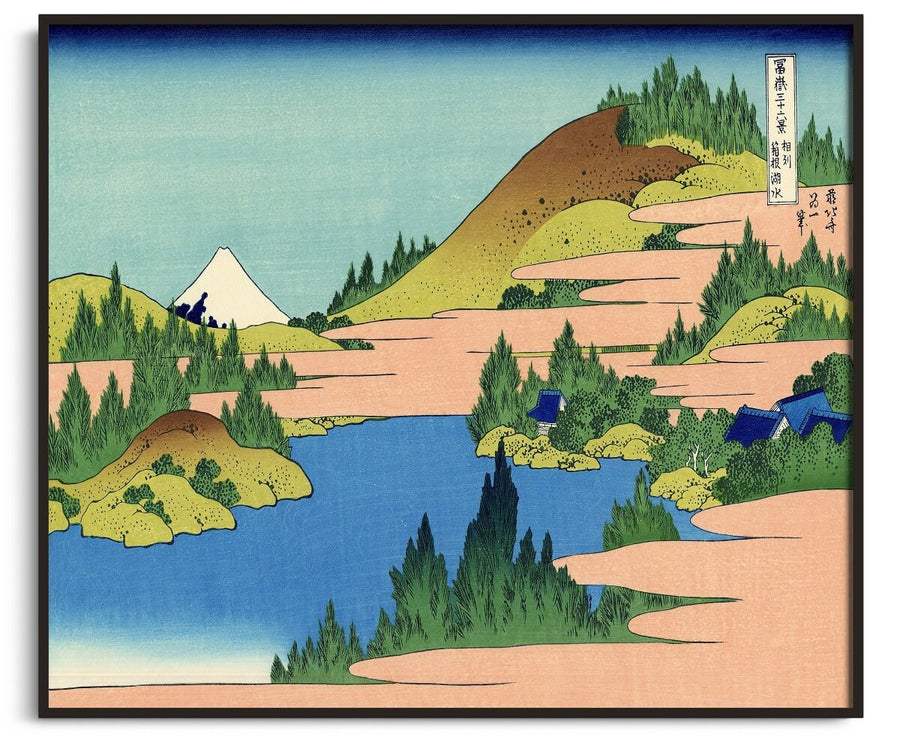 Le lac de Hakone dans la province de Sagami - Hokusai