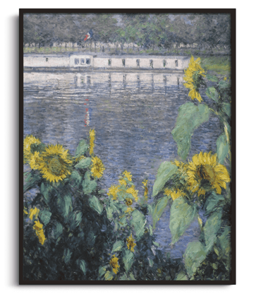 Sunflowers by the Seine - Gustave Caillebotte