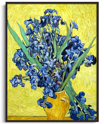 Vase with Irises - Vincent Van Gogh