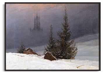Winterlandschaft mit Kirche - Caspar David Friedrich