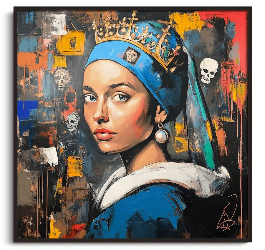 Girl with a Pearl Earring x Basquiat