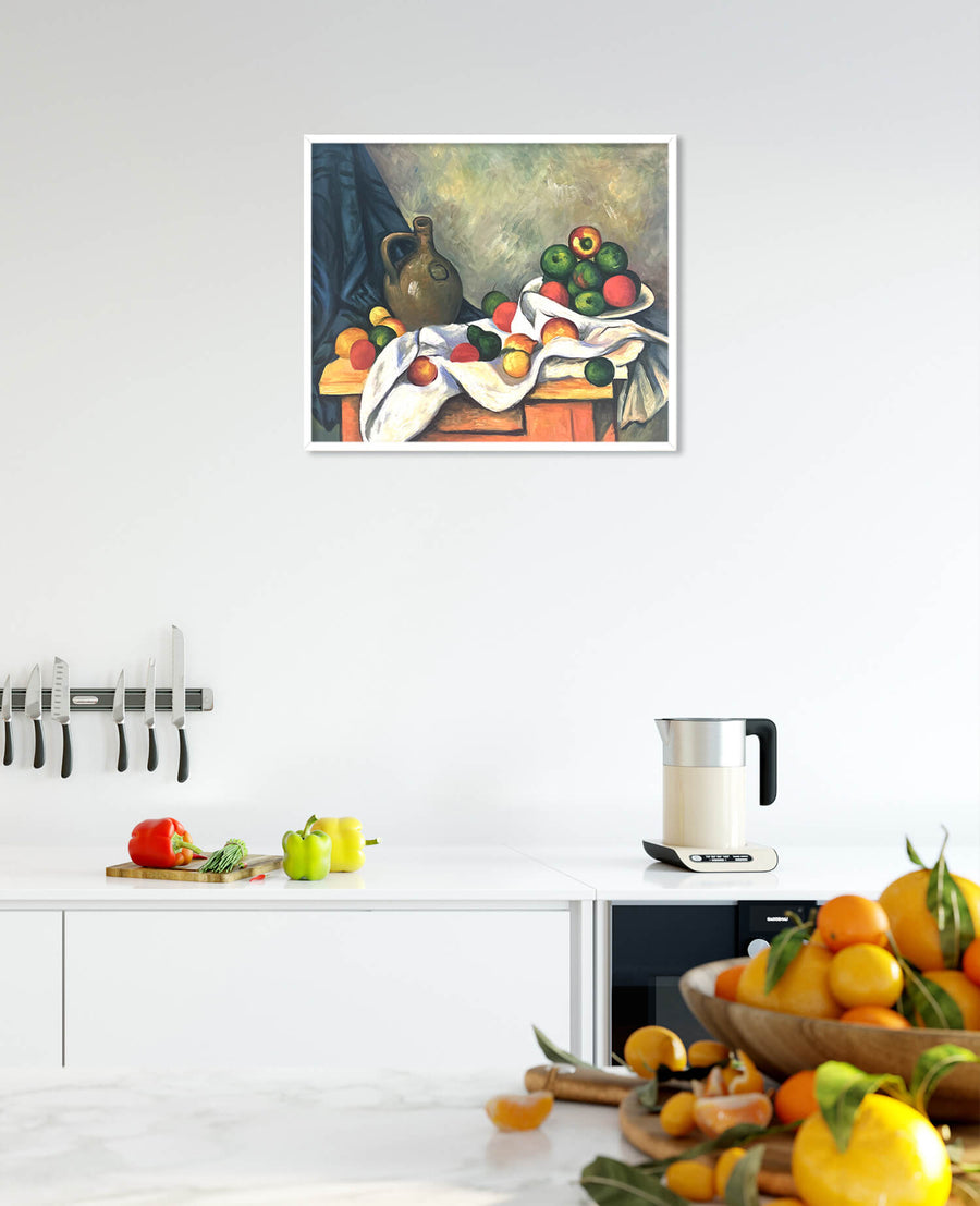 Vorhang, Krug und Komposter - Paul Cézanne