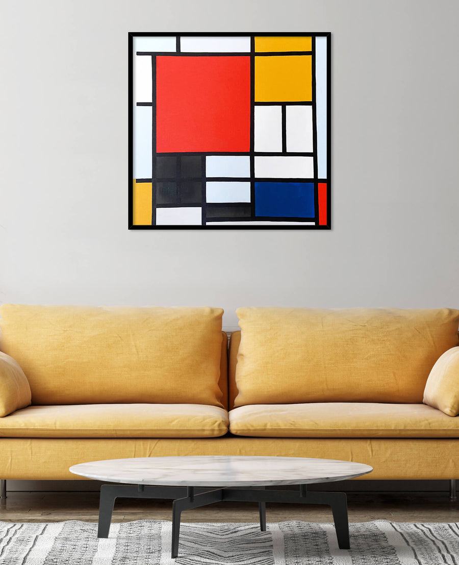 Composition en Rouge, Jaune, Bleu et Noir - Piet Mondrian