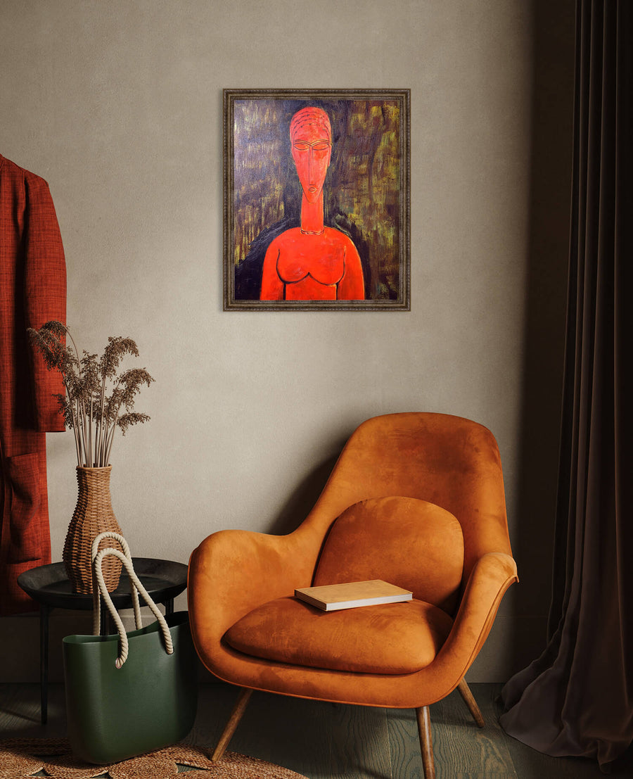 Die große rote Büste - Amedeo Modigliani