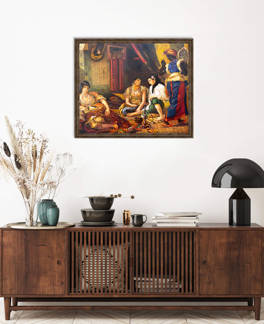 Frauen aus Algier in ihrer Wohnung – Eugène Delacroix