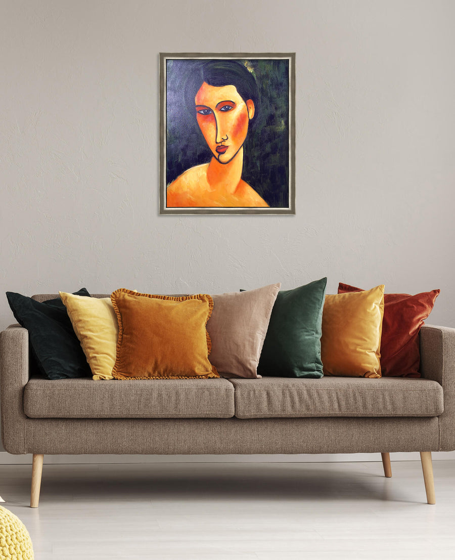 Jeune femme aux yeux bleus - Amedeo Modigliani