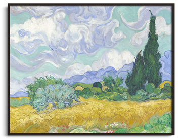 Weizenfeld mit Zypressen - Vincent Van Gogh