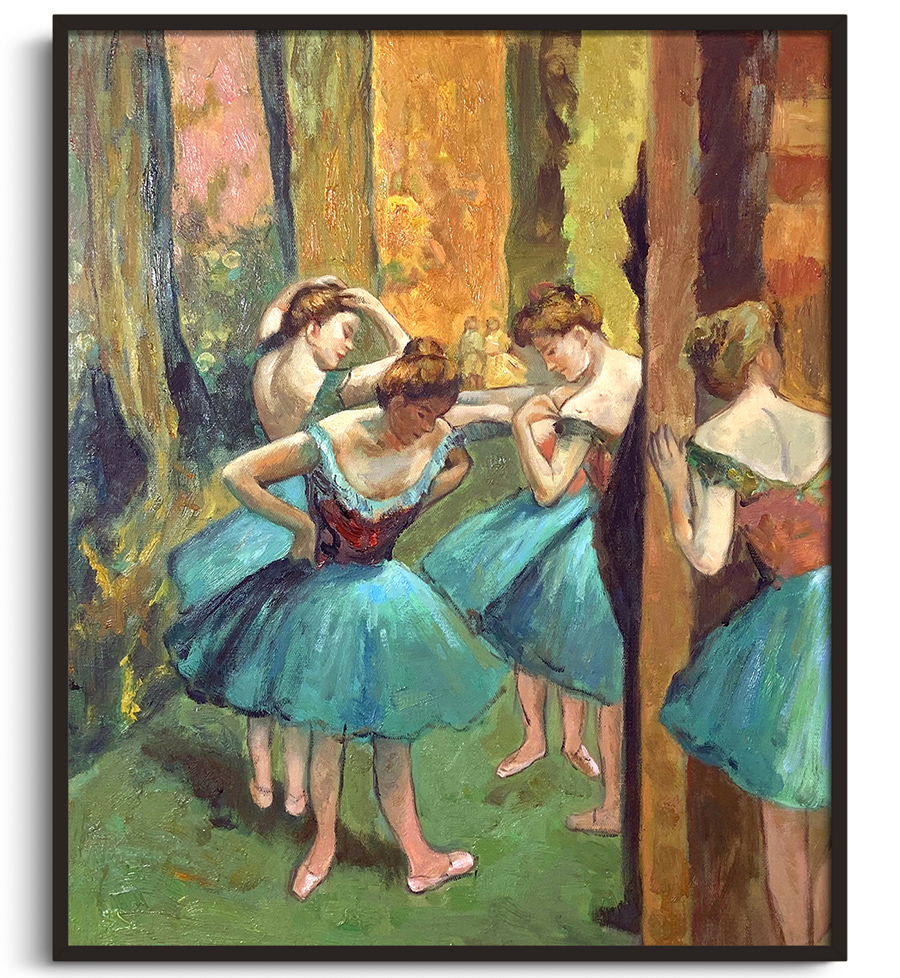 Giallobus Acrylglasbild Edgar Degas – „Tänzerin Posiert Für Den Fotografen“, 100x140 Cm, Zum Aufhängen