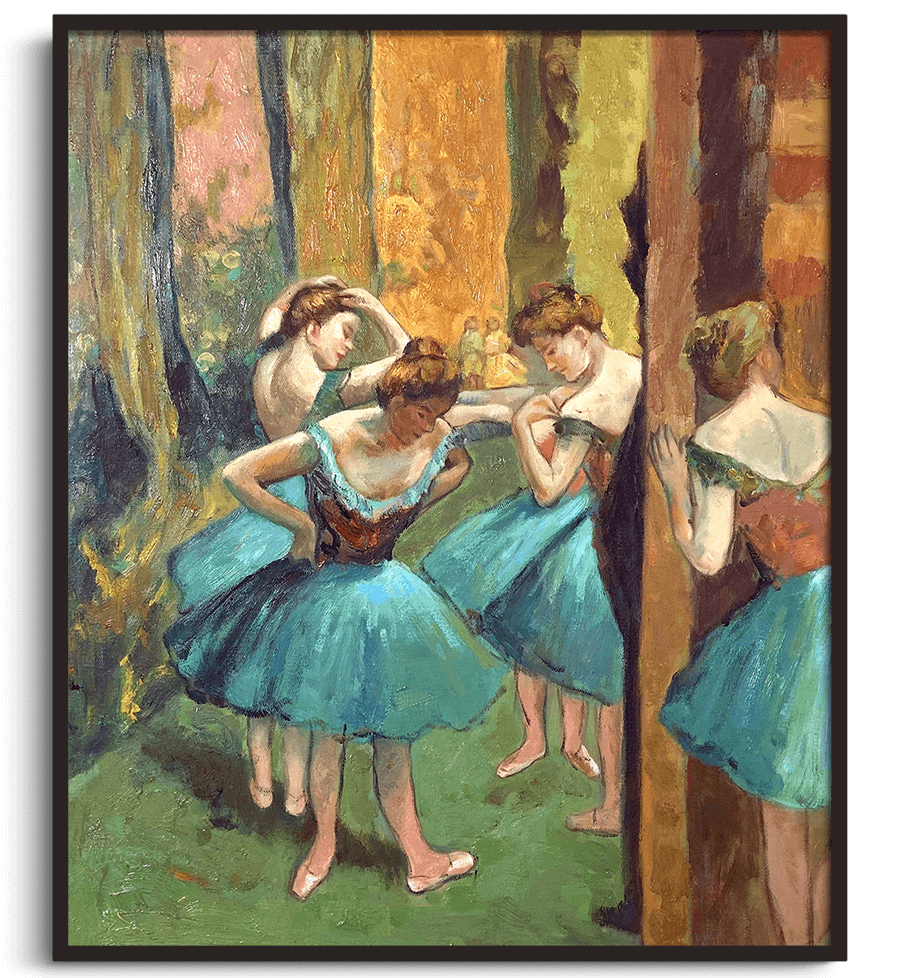 Edgar Degas - Tänzerinnen in Rosa und Grün