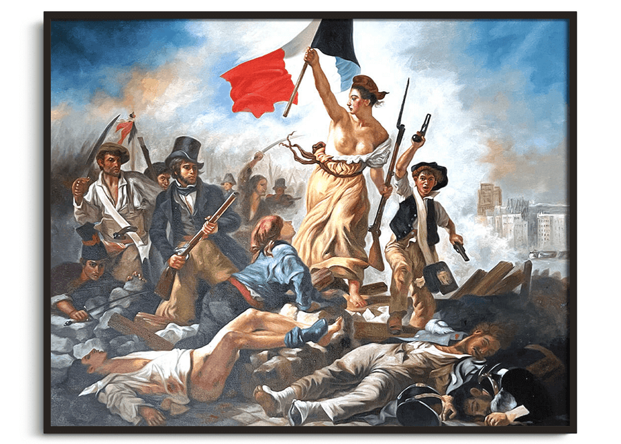 Die Freiheit, die das Volk führt - Eugène Delacroix