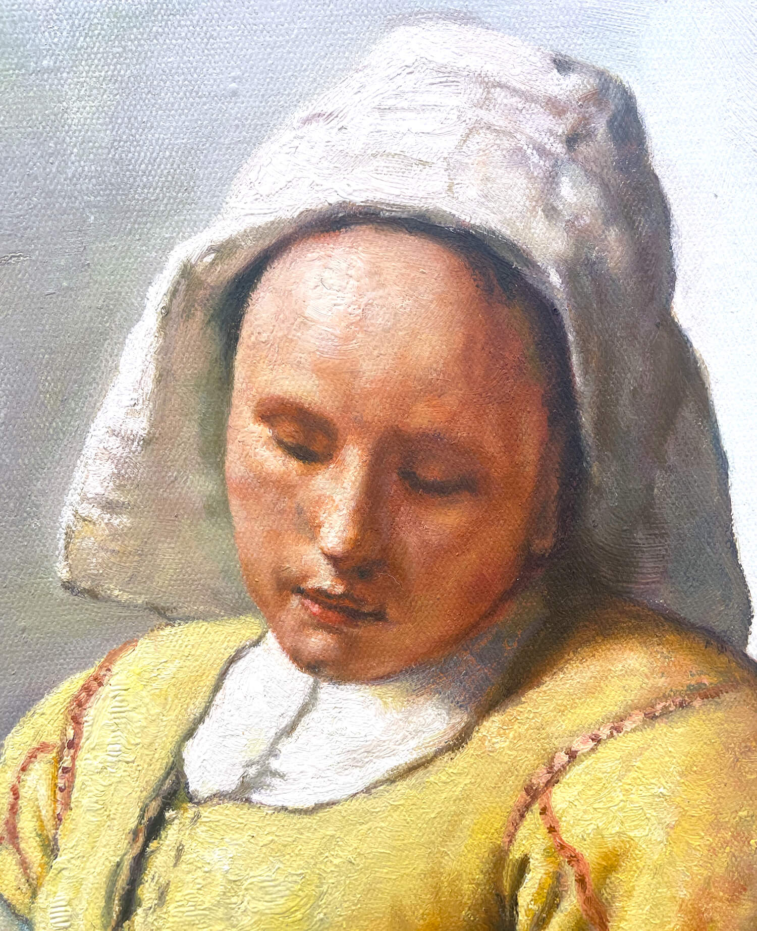 Kunstdruck „Dienstmagd Mit Milchkrug“ Von Jan Vermeer – Hochwertiger Fine-Art Print Auf Premium-Papier, Format 20x30 Cm (ca. A4)