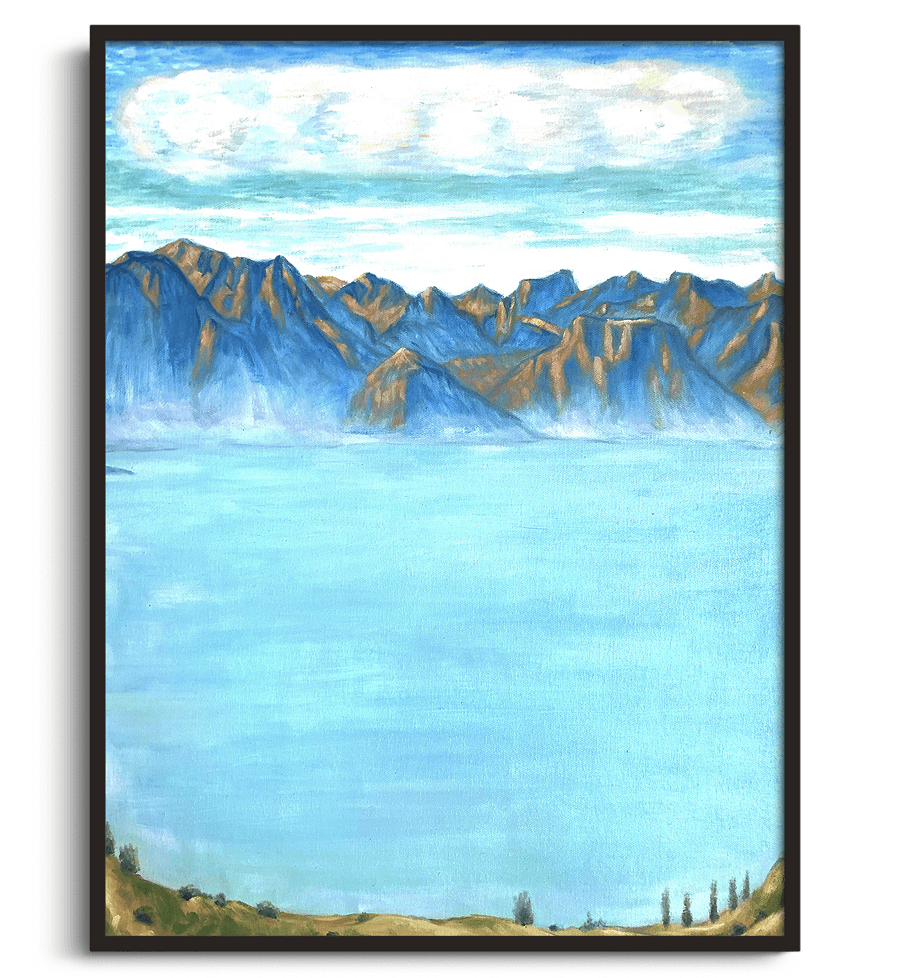 Der Genfersee und die Savoyer Alpen - Ferdinand Hodler