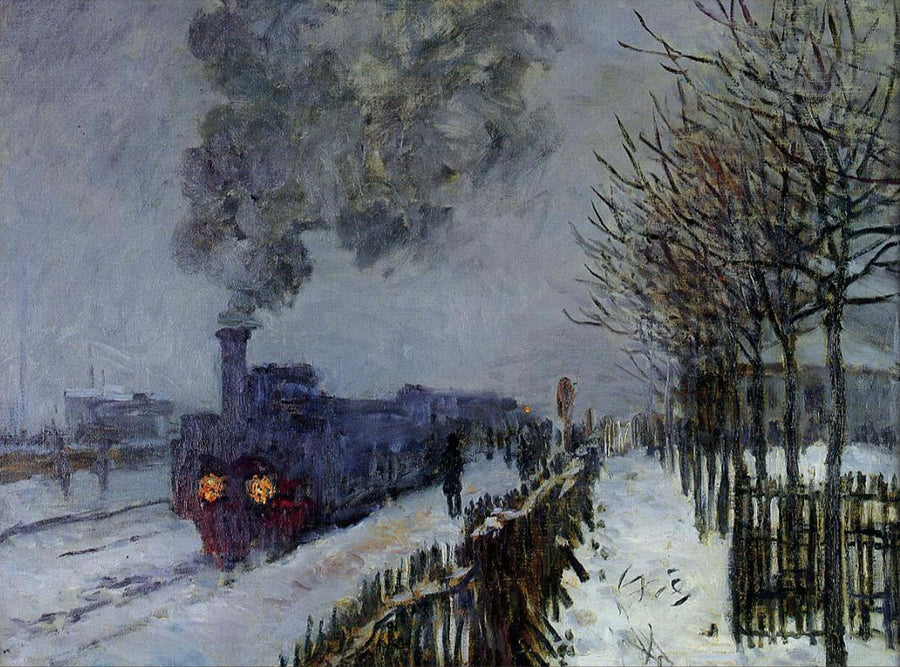 Der Zug im Schnee - Claude Monet