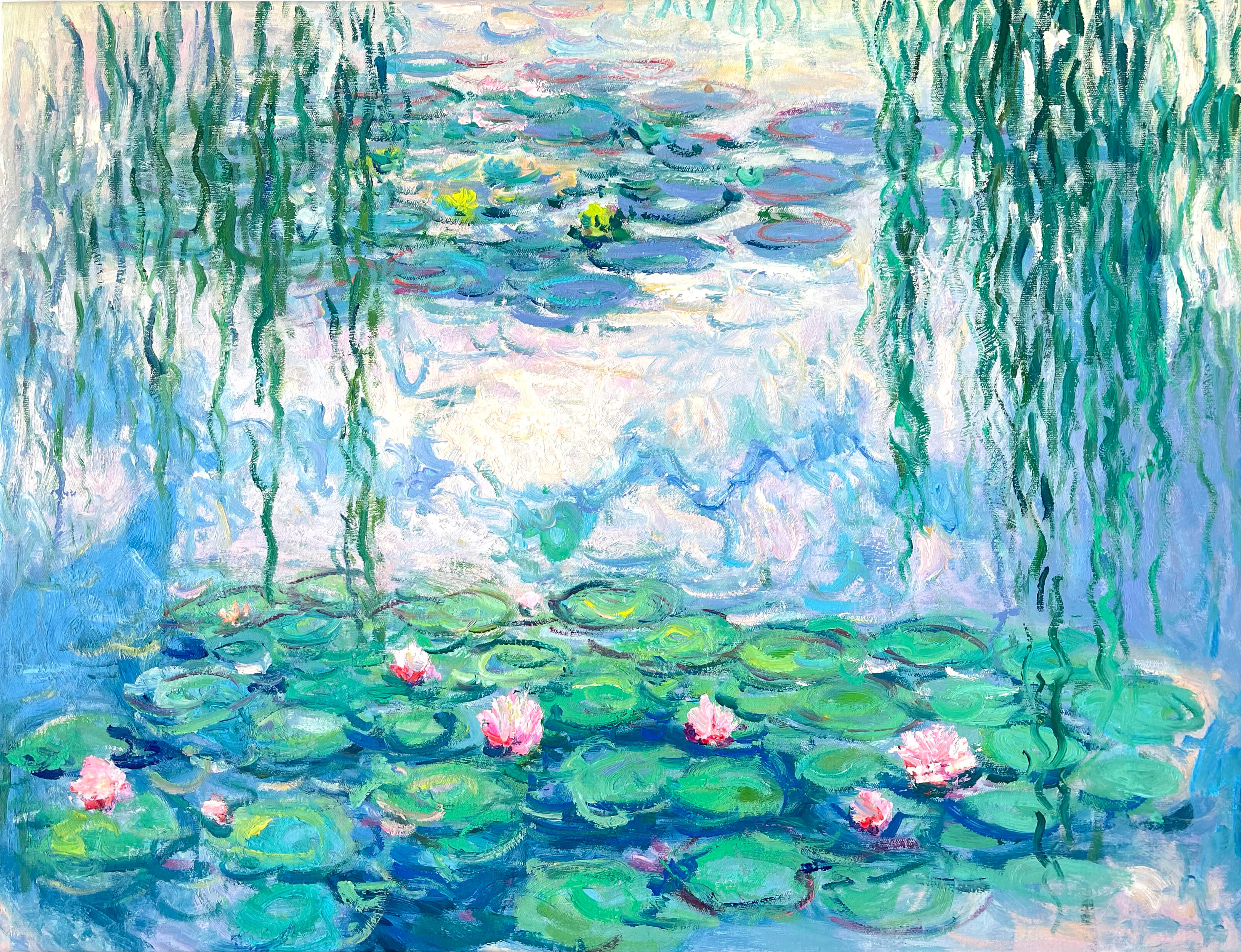 Reproduction of Water Lilies VIII by Claude Monet – Galerie Mont-Blanc