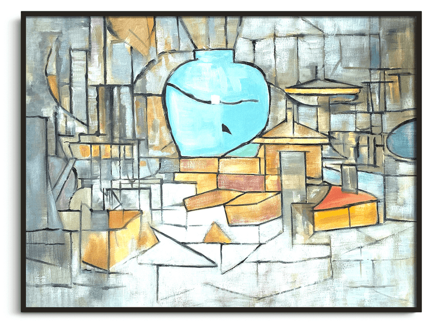 Stillleben mit Ingwerglas II - Piet Mondrian