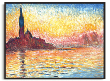 Saint-Georges-Majeur in der Abenddämmerung - Claude Monet