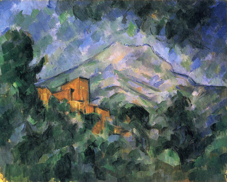 Berg Sainte-Victoire und schwarzes Schloss - Paul Cézanne