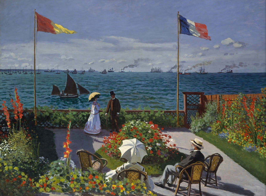 Terrace in Sainte-Adresse - Claude Monet