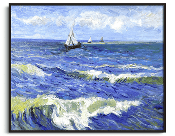 Meereslandschaft in der Nähe von Saintes-Maries-de-la-Mer - Vincent Van Gogh