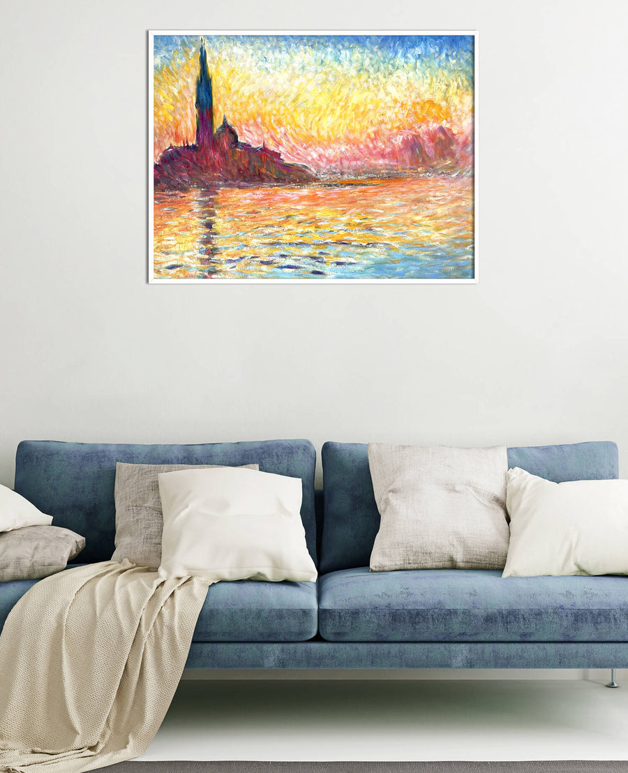 Saint-Georges-Majeur au crépuscule - Claude Monet