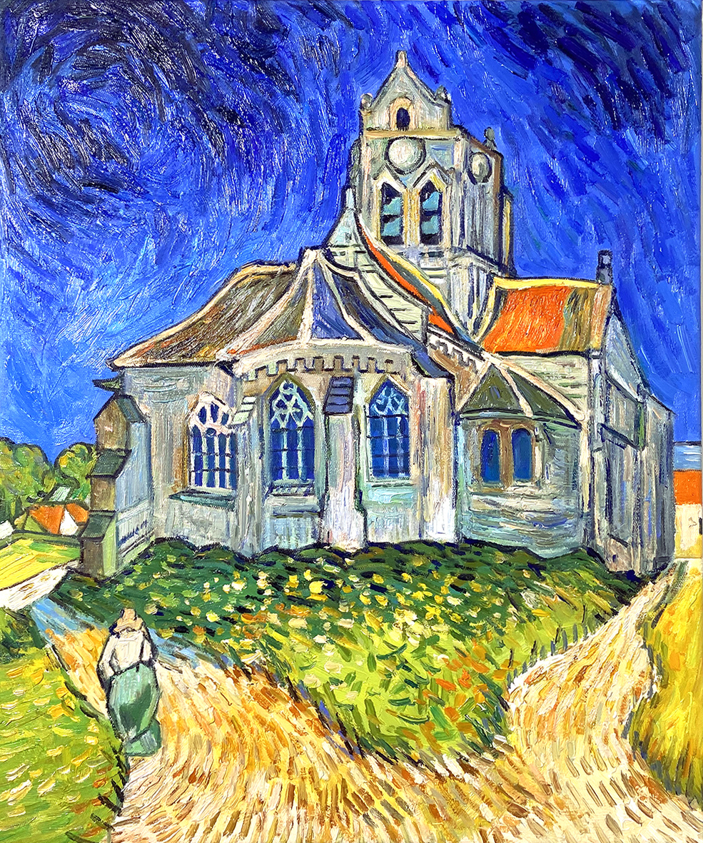アート・デザイン・音楽 VAN GOGH in Provence and Auvers Reproduction of The Church at Auvers by Vincent Van Gogh – Galerie