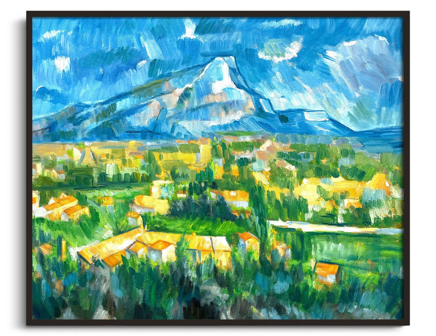 Der Berg Sainte-Victoire von Les Lauves aus gesehen - Paul Cézanne