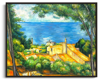 L'Estaque mit den roten Dächern - Paul Cézanne